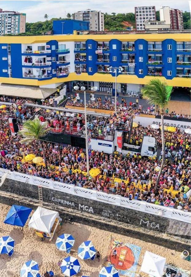 Flat O Point Do Carnaval Do Farol Da Barra Apartment Salvador Bagian luar foto